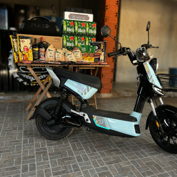 BIKE ELETRICA+ BOMBOOX+ CHURRAS